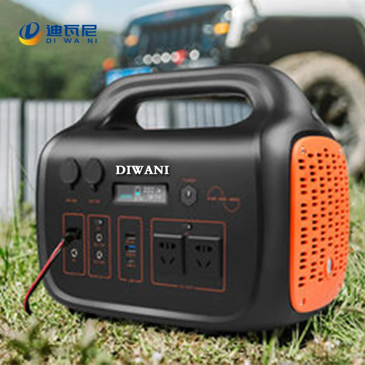 Portable Power Station Peak Power 1000w 418600mah Ac Dc Solar Generator Outdoor Power Bank