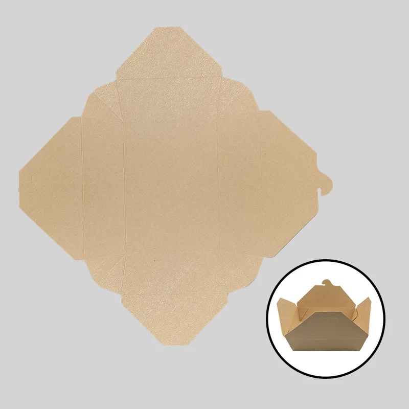 Custom Donner Box Take-away Box Paper Lunch Rice and Noodle Packaging