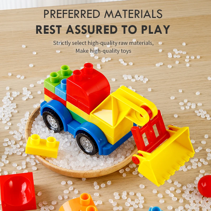 DIY Mini Engineering Transportation Car Set Truck Car 6 Models Car Building Blocks Assembly Toy Promotion Gifts