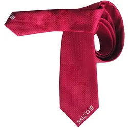 Индивидуальный тканый галстук высокого качества с логотипом