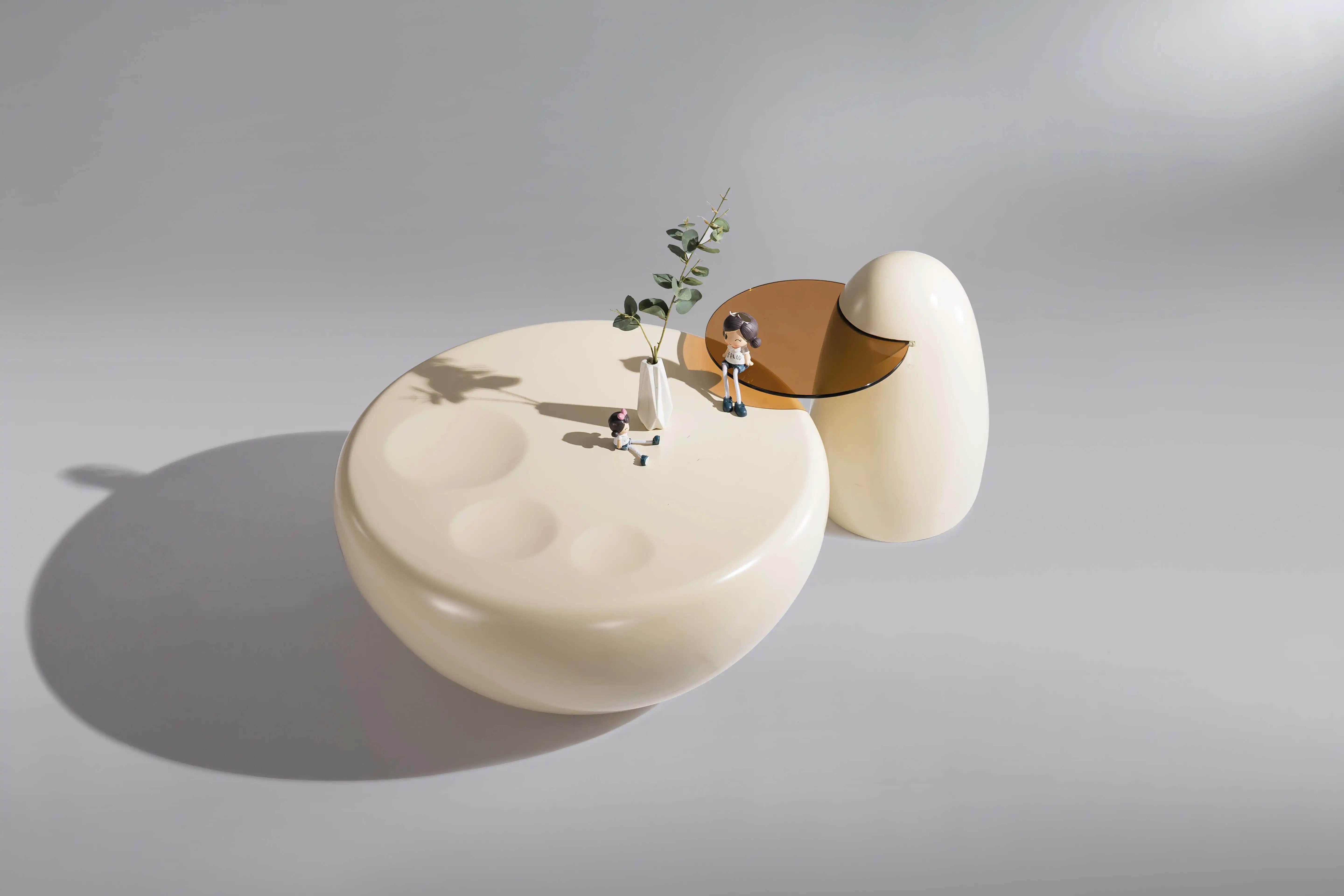 Wholesale Living Room Slate Round Center Table Modern Luxurious Turkish Furniture Coffee Table For Home