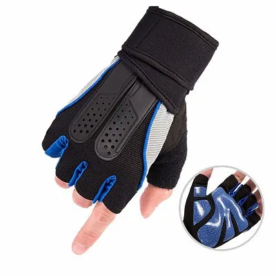 WHEEL UP OEM Fitness Custom Cheap Anti-slip Motorcycle MTB Road Bike Bicycle Sports Padded Cycling Gel Gloves Bike Half Finger