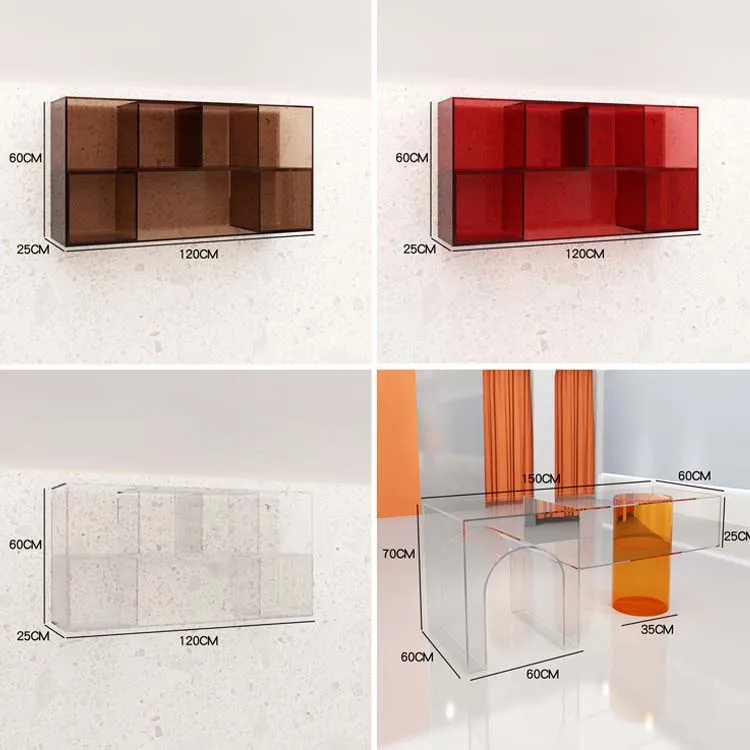 plastic Modern acrylic Cube display rack shoe handbag Cabinet stand Customized Size Silk Screen Logo durable Display box acrylic