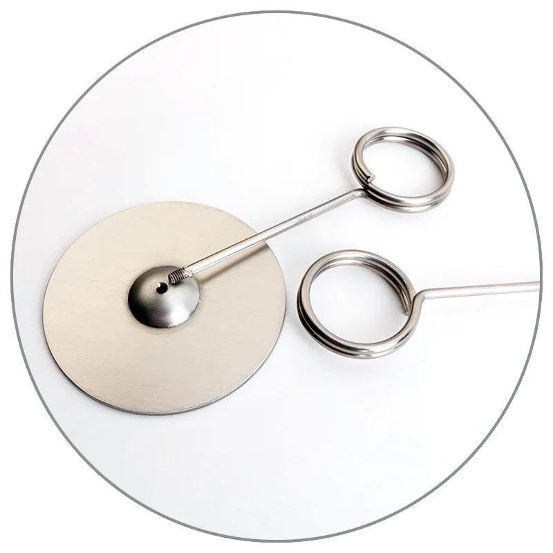 YS3002 Customized Durable Circle Wedding Restaurant Place Number Menu Card Clips Metal Table Number Holder