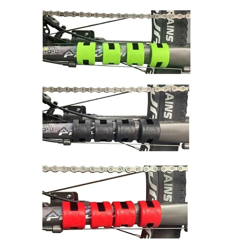 1PCS Bicycle Chain-Stay Guard Protector Removable Road Mountain Bike Part Frame Fork Collision Cover Ring Cycling Chain Sticker