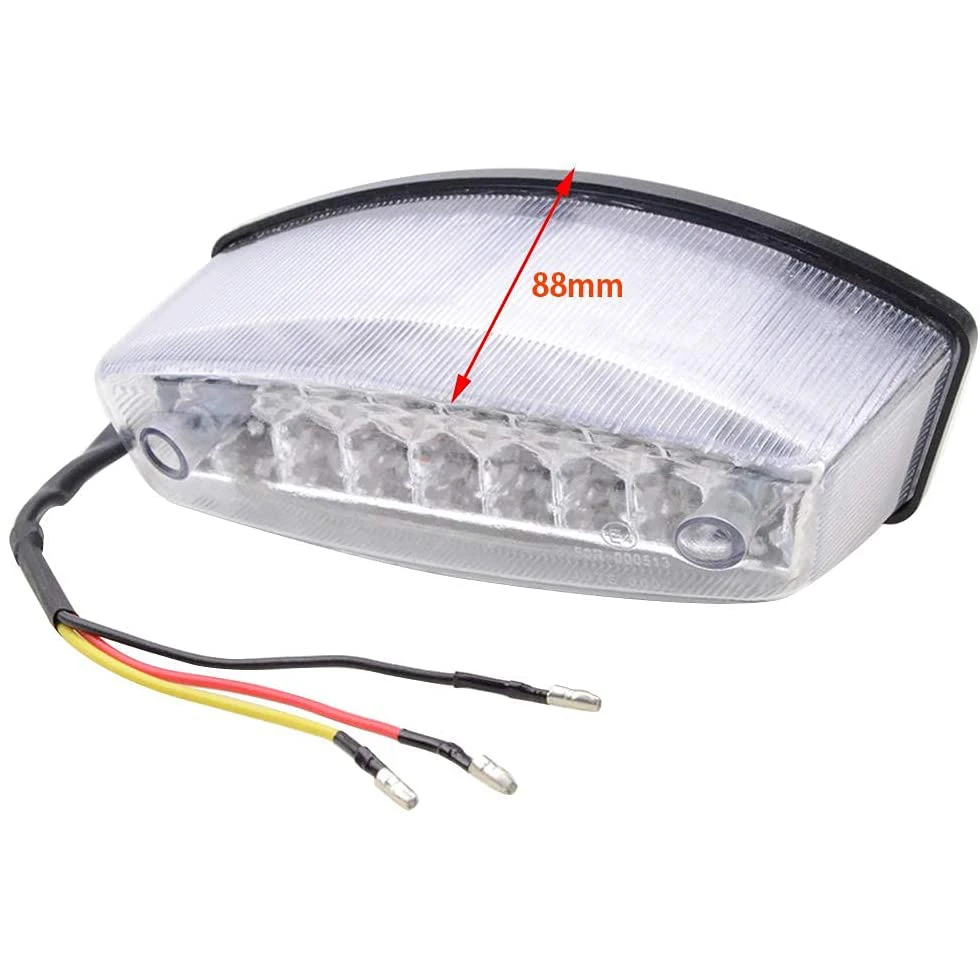 GOOFIT светодио дный задний тормозной светильник для мотоцикла задний сигнальный светильник стоп-индикатор замена лампы для скутера велосипеда ATV