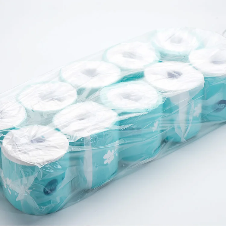 100% Recycle Pulp White Tissue Roll Natural Paper Napkin 2 Ply 300 Sheets Tissue Paper Custom Embossing Toilet Paper