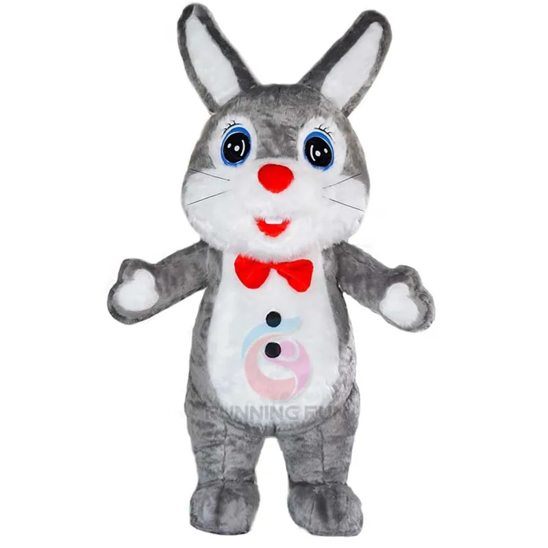 Running Fun long Plush 2 m 2.6 m Inflatable rabbit Husky dog cat bee panda Mascot Costume Cosplay shipment without battery