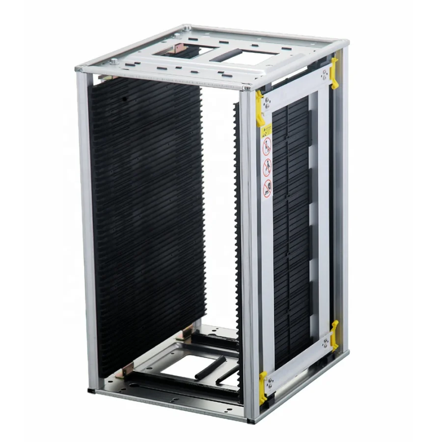 antistatic circulation storage esd pcb rack adjustable aluminum smt esd pcb reel board esd antistatic magazine racks lock clip