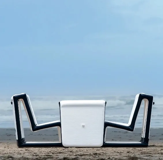 Durable Inflatable Furniture Portable Air Chair Air Desk Set For Camping