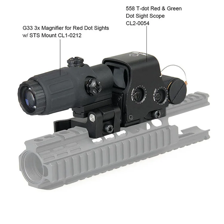  Amazon blast 558 red dot sight + G33 множитель быстросъемный зажим аксессуары для модификации голографический