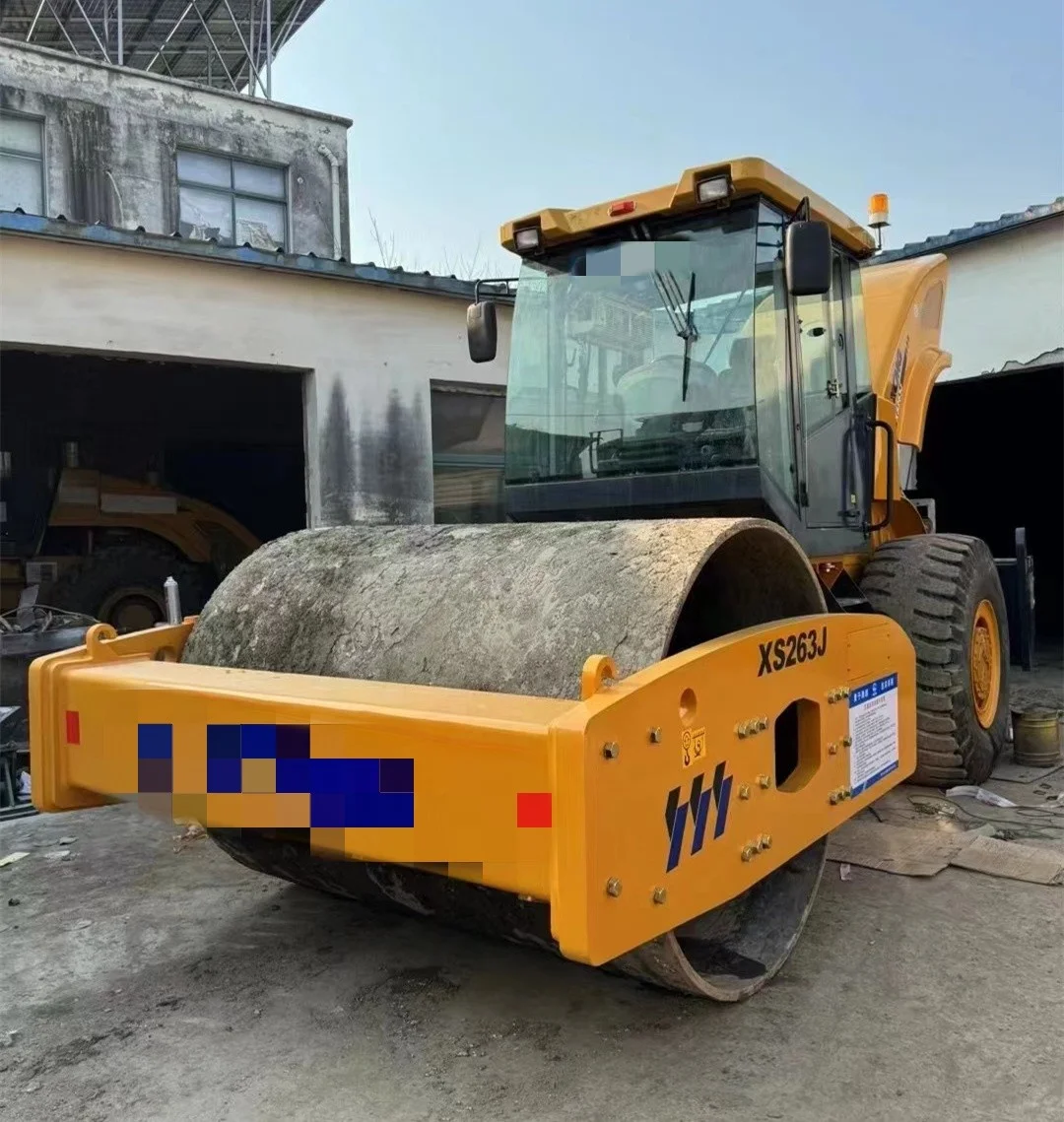 XS263J  USED ROLLER COMPACTOR  10 TON  USED DOUBLE DRUM ROLLER  XD103 XS360  USED ROAD ROLLER MALAYSIA