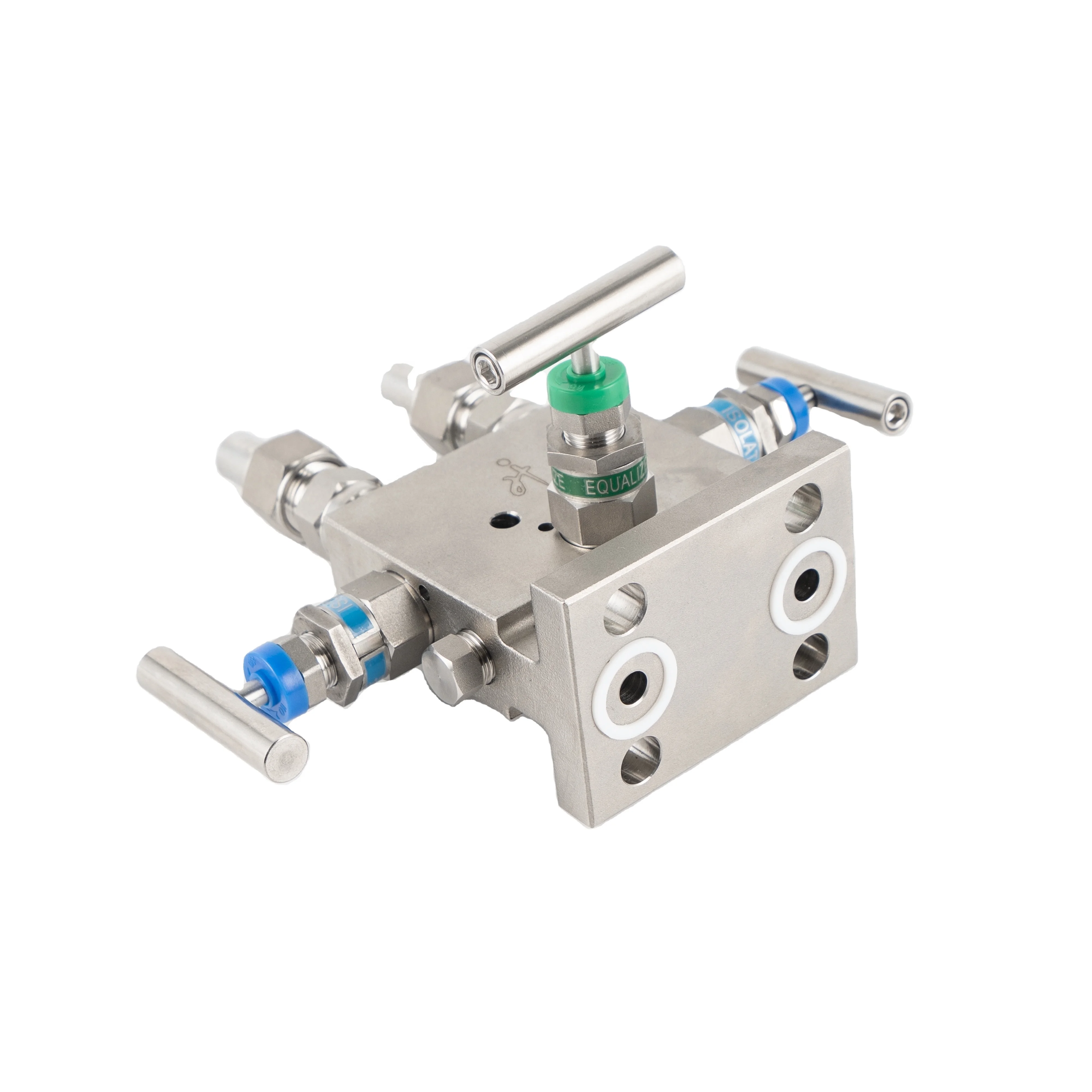 Hydraulic Manifold T type Stainless Steel 6000psi 3 valve Manifolds For Differential pressure transmitter