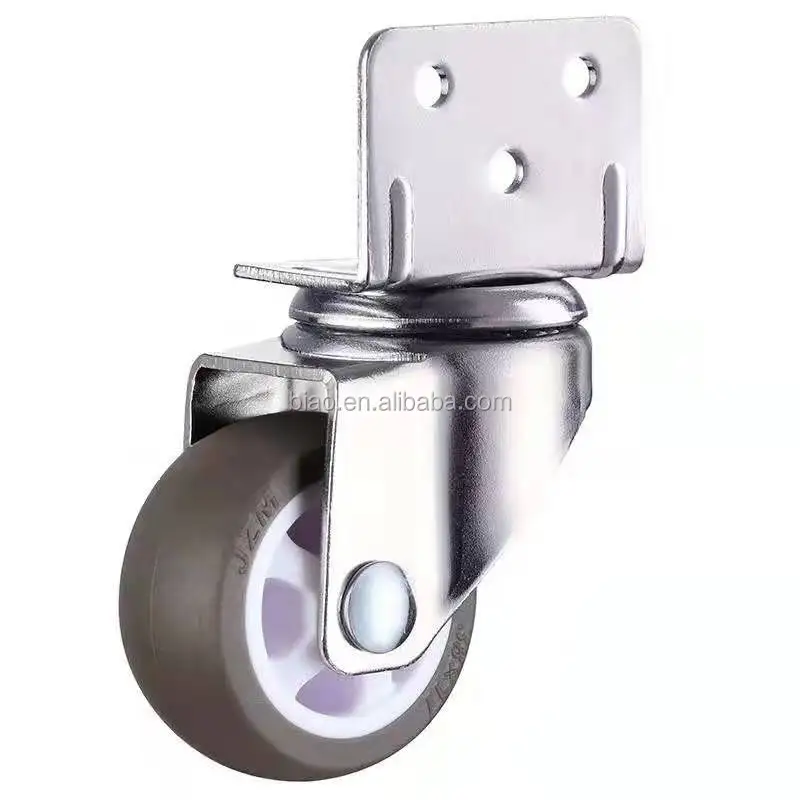 Weight Capacity 27Kg TPE L-Shaped 50mm Right Angle Splint Table and Chair Mute Soft Rubber Wheel