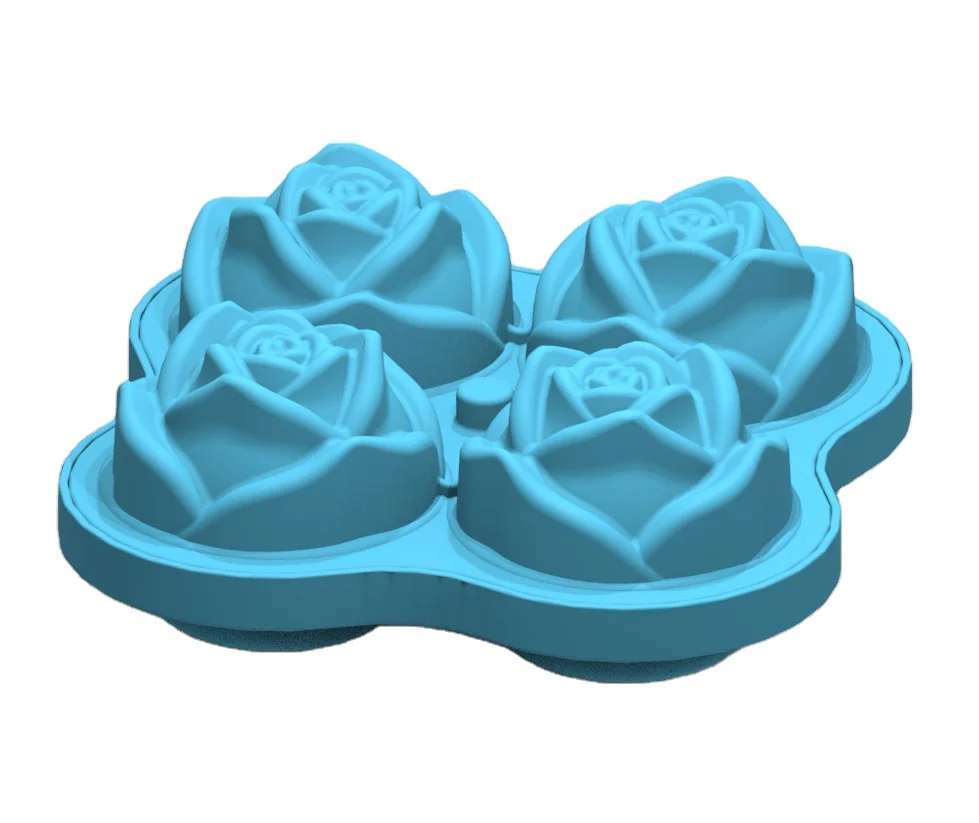 2022 Amazon Hot Selling Trending Products Rose Ice Ball Mould Silicone Ice Ball Maker Ice Cube Tray