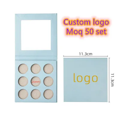 OMG design custom logo private label magnetic eyeshadow palette diy make your own eyeshadow palette