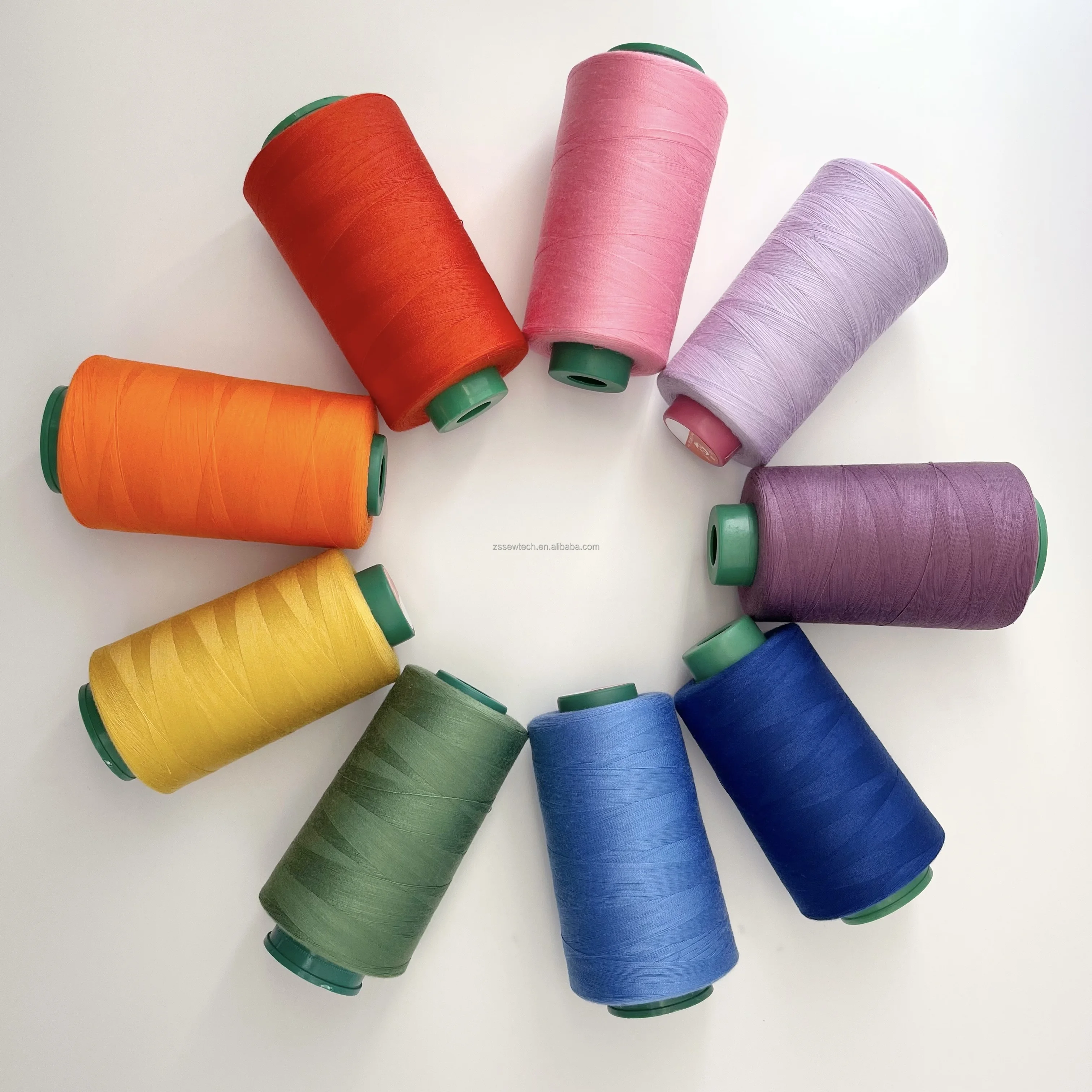 100 Recycled GRS sewing thread recycled Polyester 40/2  SpunPoly  4000Y for industrial sewing machine