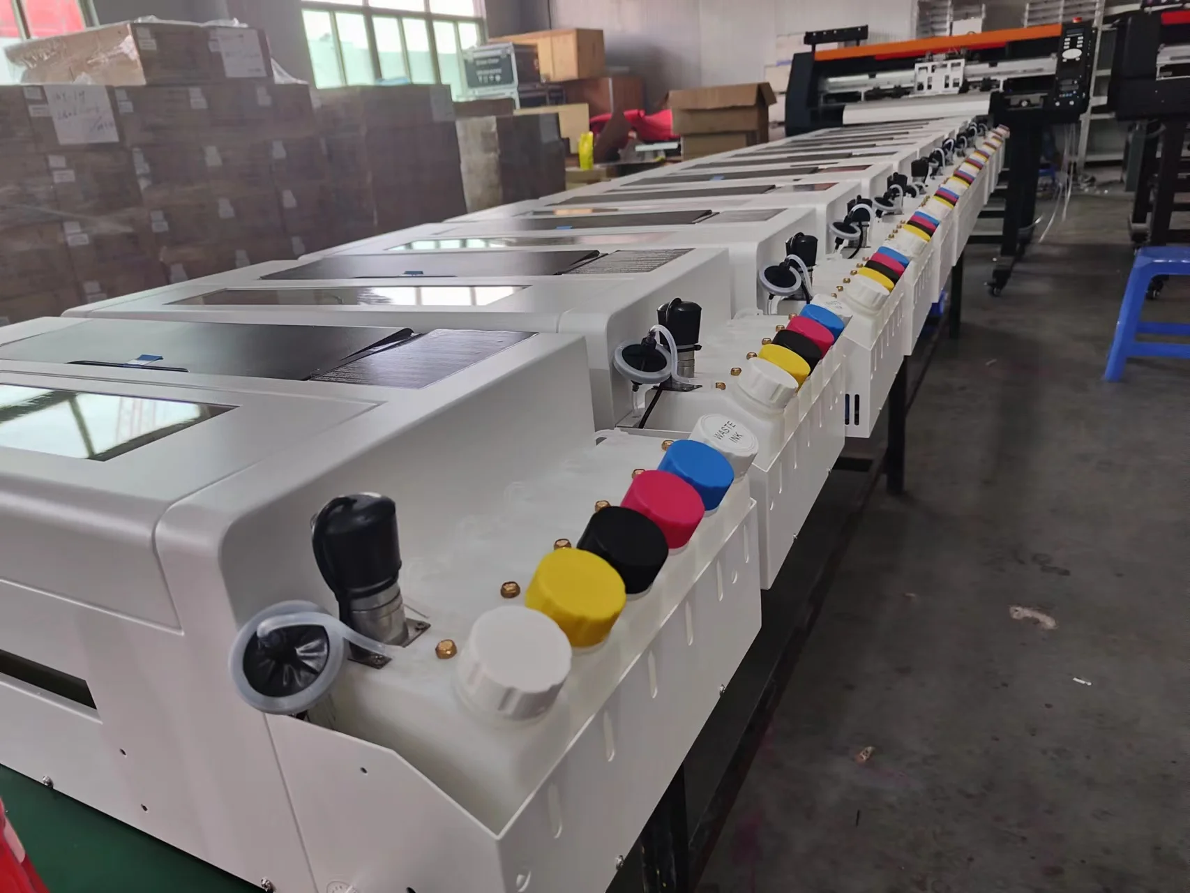 DTF ink continuous system direct to film color ink supply system for Epson L1800 L805 ET8550 dtf printer with white ink stirring