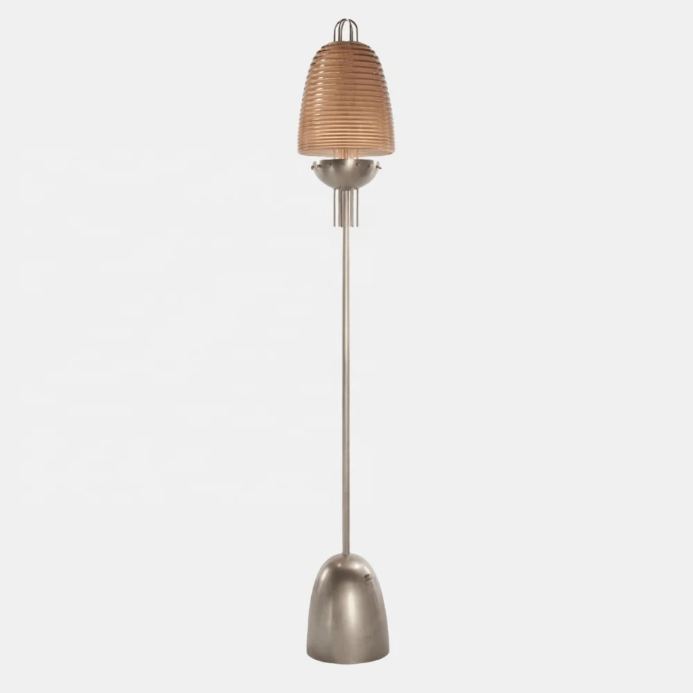 Manufacturer customization art decor copper villa hotel living room indoor standing floor lights solid brass signal Y floor lamp
