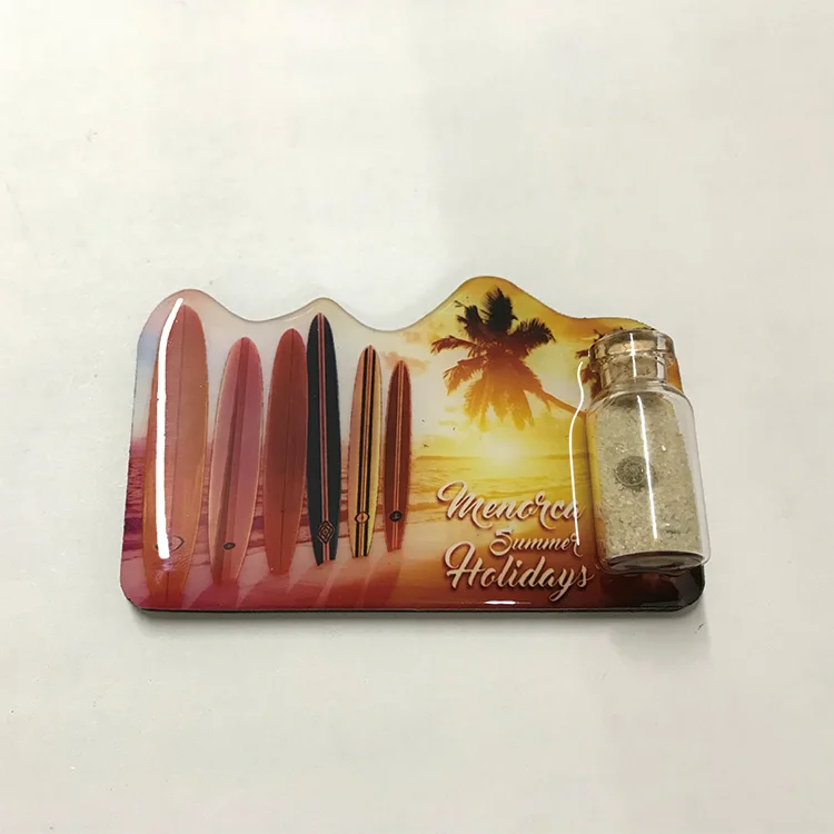 Irregular shape home decoration promotional souvenir gift fridge magnet epoxy