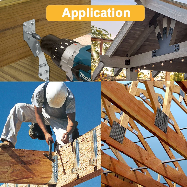 Custom metal zinc plated stamping wood connector bracket Joist Hangers