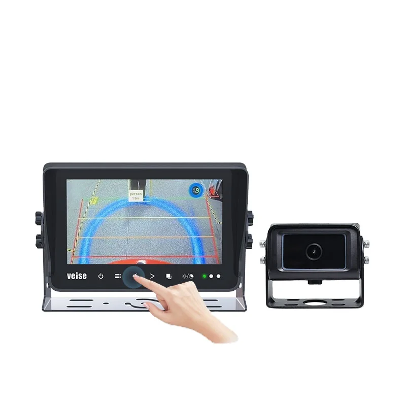 AI camera 1080p  Monitor Built-in Recorder For Truck Trailer Harvester  Rear view System forklift application reversing camera