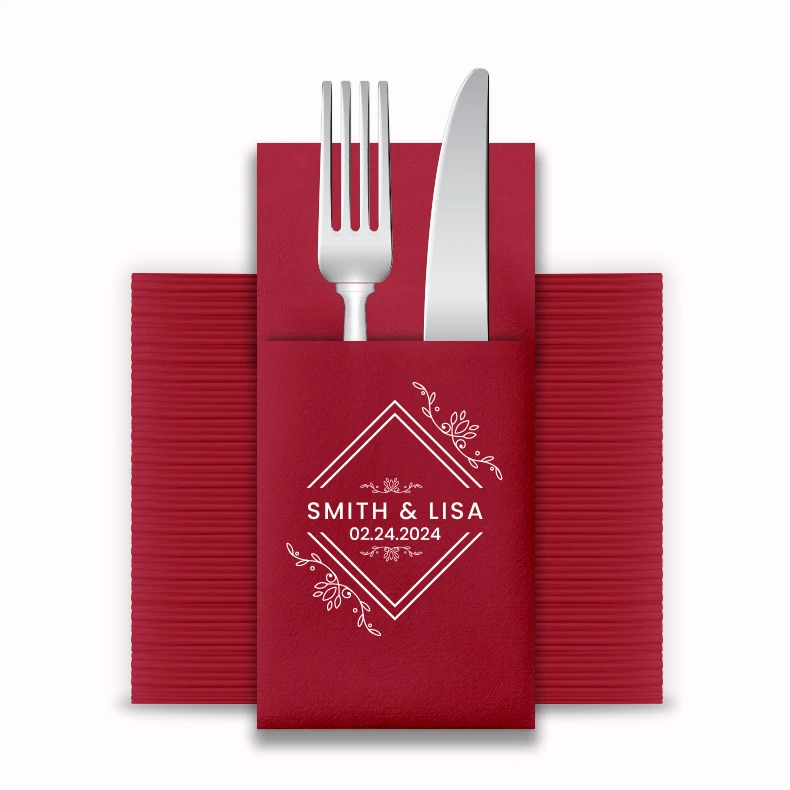 Factory eco-friendly disposable linen-like lunch napkins soft and absorbent luncheon napkins white tissue airlaid paper napkins