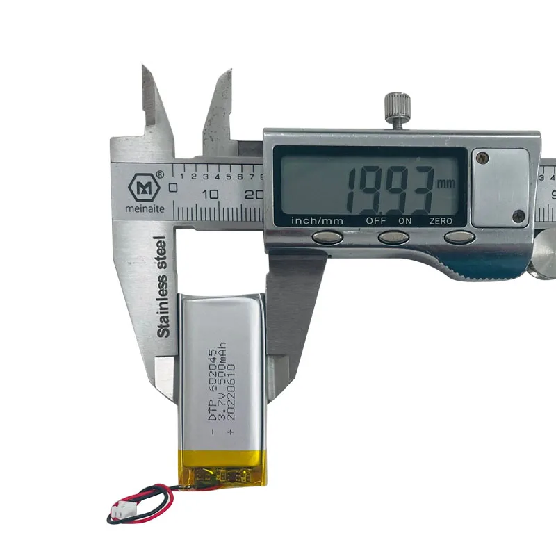 BIS Approved AAA 602045 3.7V 500mAh Smart Watch Batteries Rechargeable NMC Cells Li ion Battery 3.7V 500mAh Battery