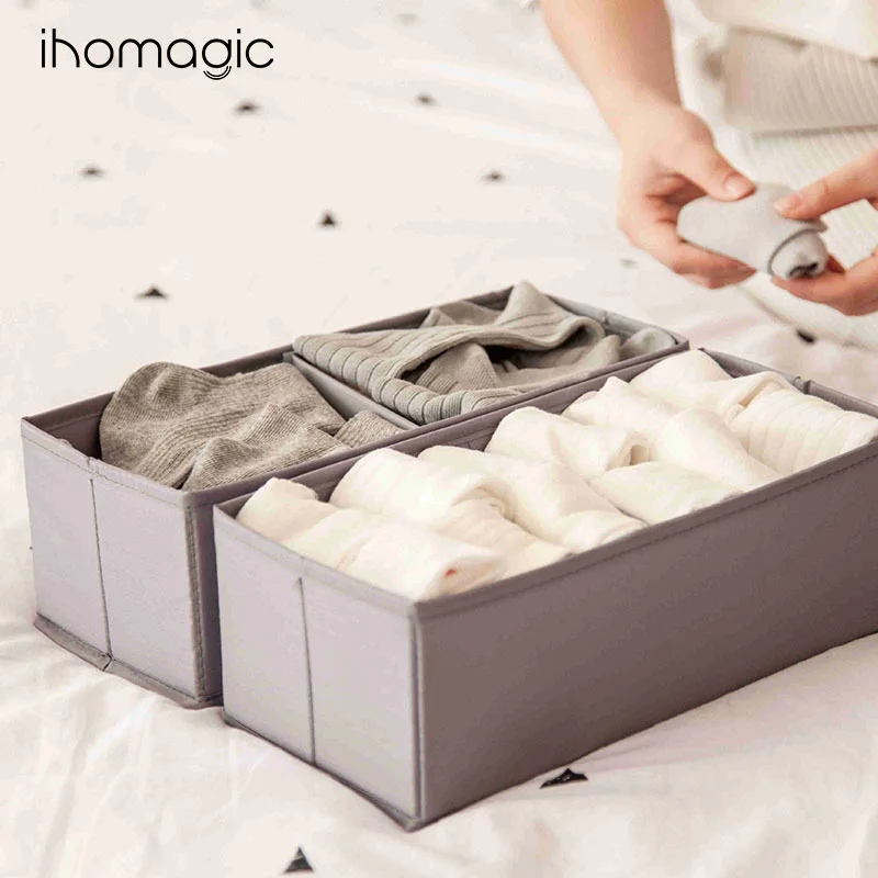Home Use Foldable Closet Organizer Drawers Underwear Storage Bins