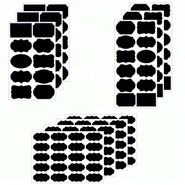 Этикетки для меловой доски премиум-класса со стираемым маркером белого мела в комплекте-этикетки