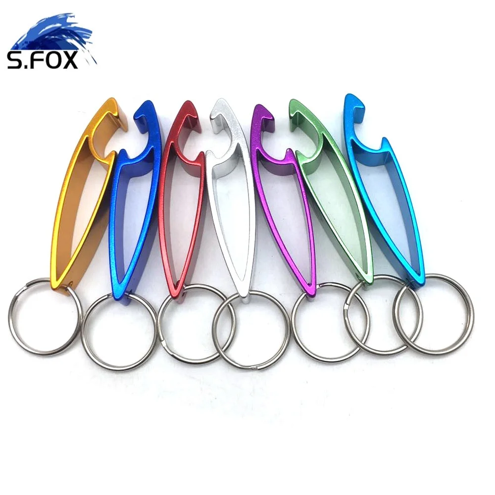 Promotional Customized Multi Color Mini Aluminium Alloy Ring Keychain Beer Cover Opener