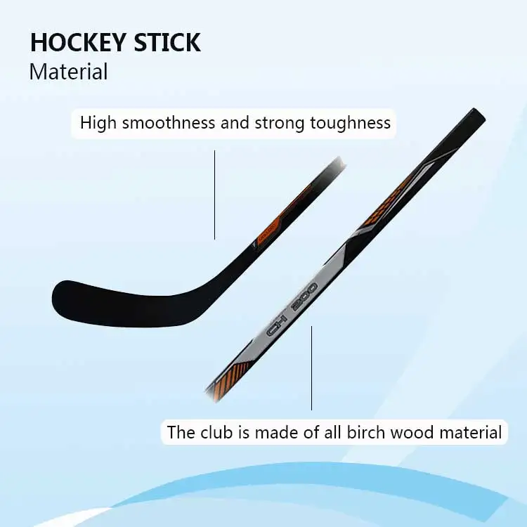Hockey Stick From China Hockey Sticks Factory Custom Carbon Fiber Composite Black Ice Hockey Stick