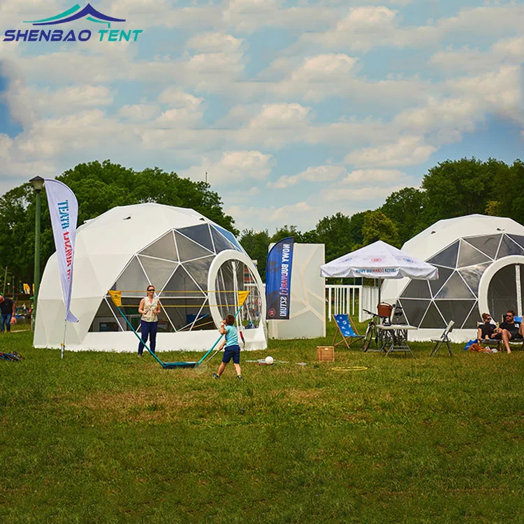 4m/5m/6m  2023 Top Sell Factory Supply PVC Fabric Geodesic Domes House Tent
