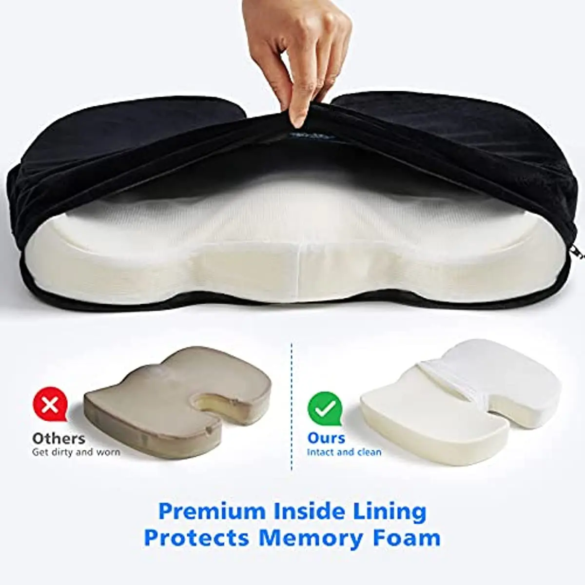 Factory Direct Seat Cushion Office Chair Cushions Butt Pillow for Long Sitting Memory Foam Chair Pad Seat Cushion