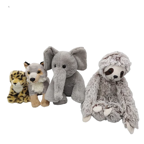 Stuffed Animal Toys Wild Life Simulation Soft Elephant Plush Furry Touch Toddler Gift 20-40 CM OEM Acceptable Unisex Custom Doll