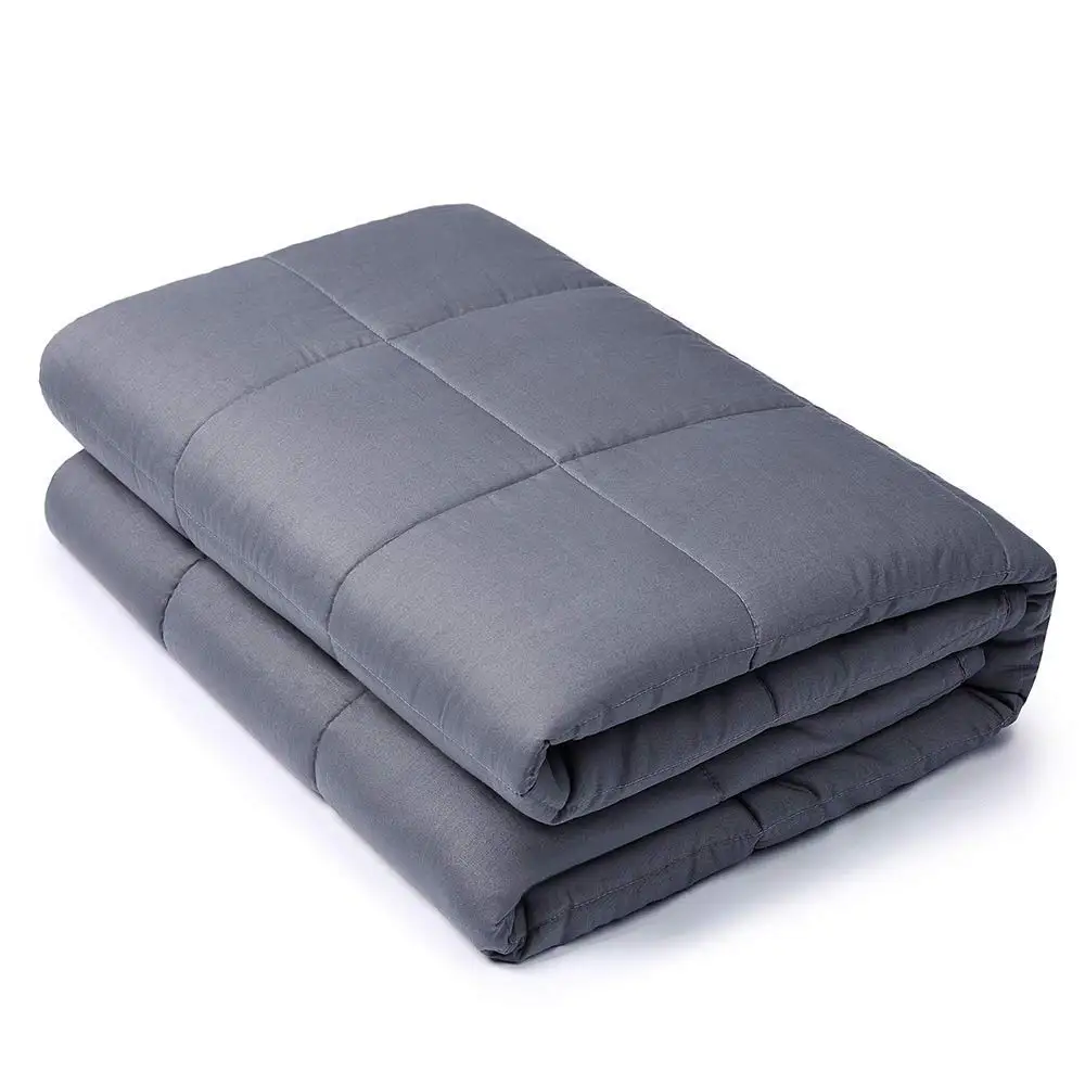 
Hot sell glass beads filled quilted weighted blanket 