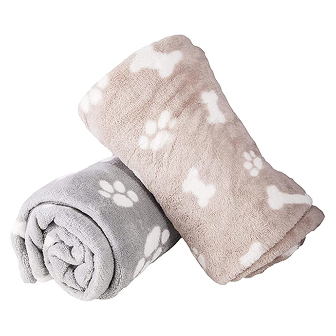 Bed Sleeping Washable Cheap Two Sided Small Wholesale Fluffy Fleece Dog Blanket Soft Warm Pet Throw