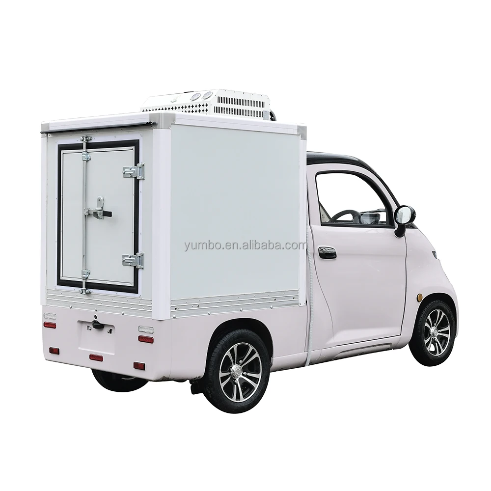 Yumbo Electric Cargo Vehicle 72V 5000W lithium battery electric van Automatic with Air-conditioning for Food Delivery