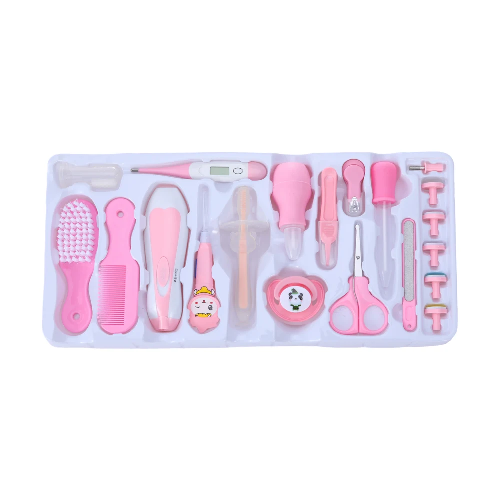 free sample hot selling 20 piece safety baby nail scissors set baby health care grooming kit