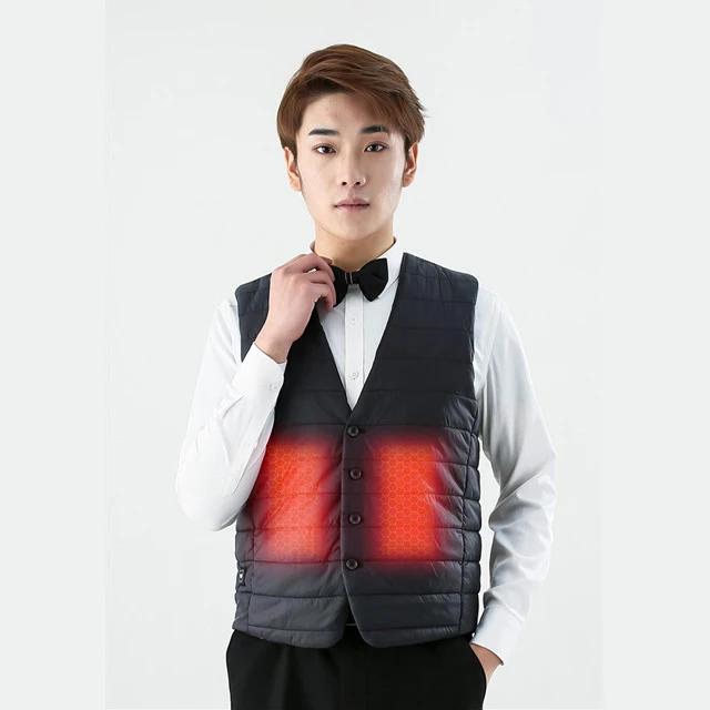 Трансграничной популярный жилет USB зарядка жилет Мужская теплая одежда завод пятно Горячая жилет