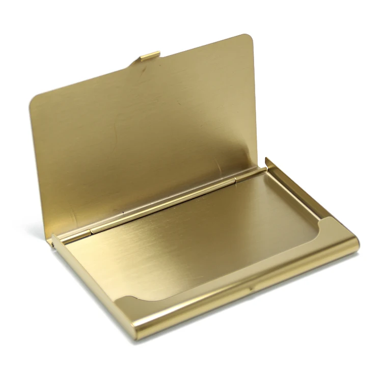 
Gold Color Metal Carcase Box Storage Bank Credit ID Business Name Cards Case Organizer Mirror Stainless Steel Gold Card Holder 