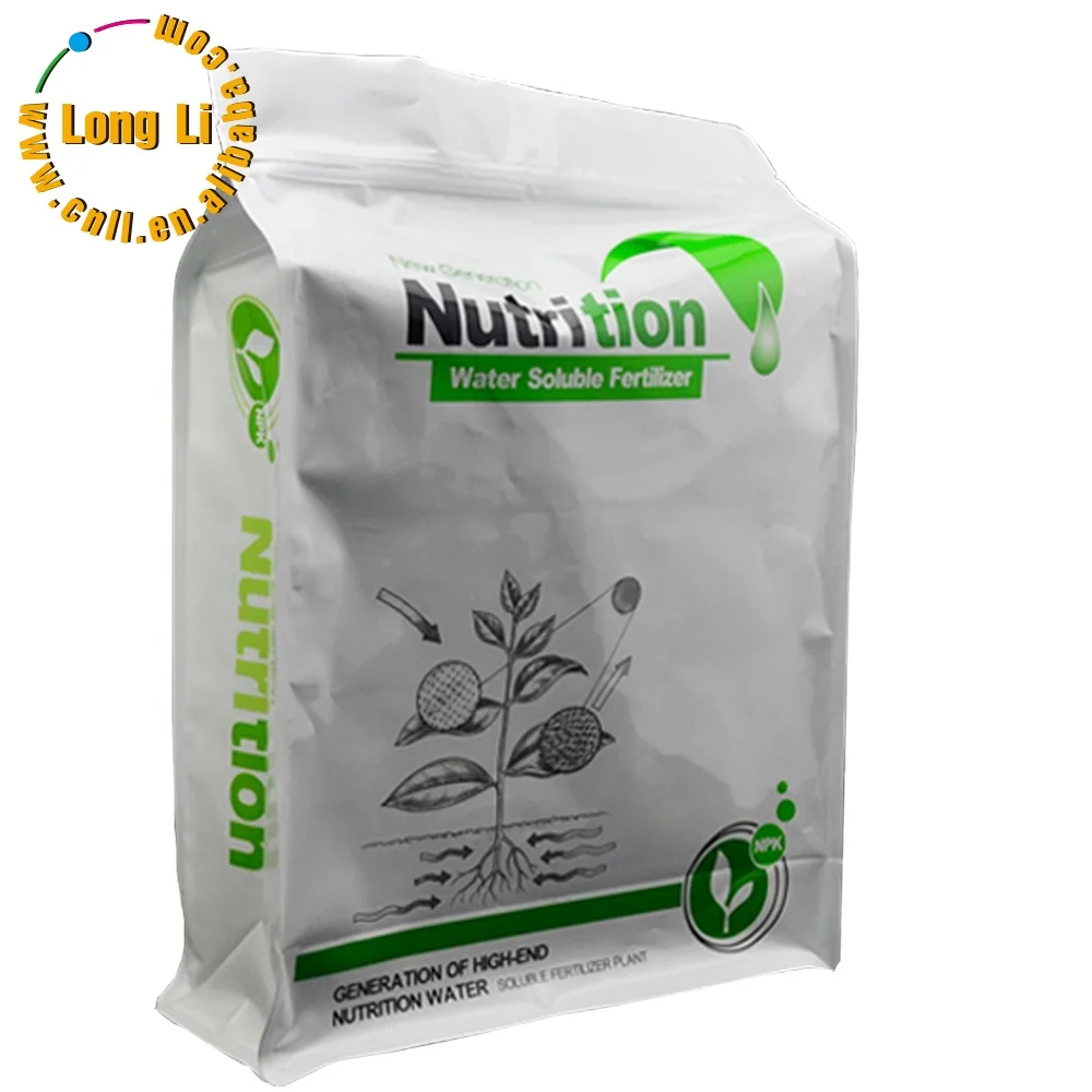 Printed stand up plastic seed packaging zipper bags pouch