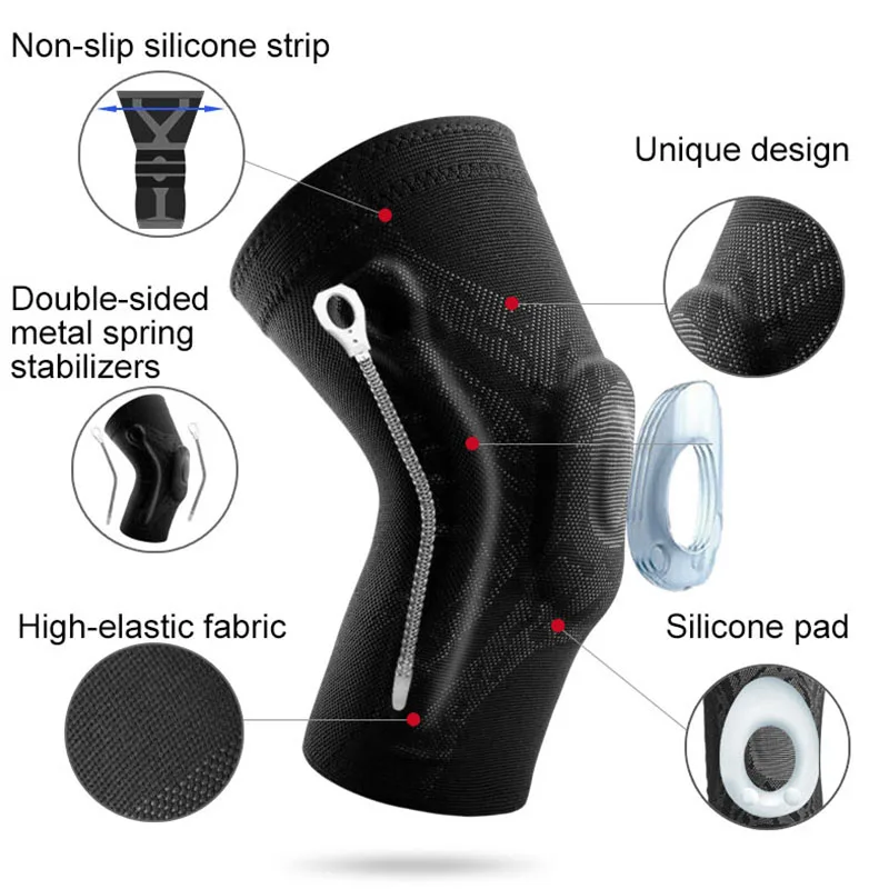 VUINO wholesale Sports Protective Volleyball Gym Silicone Neoprene Knee Pads