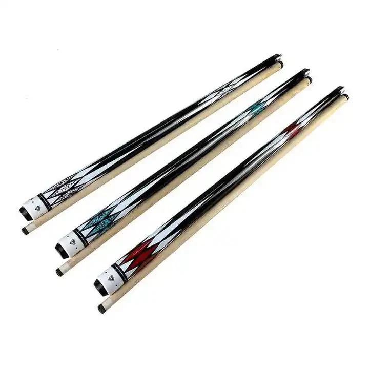 Factory direct stock American billiard cues 1/2 two-section billiard cues Chinese nine-ball solid wood billiard cues