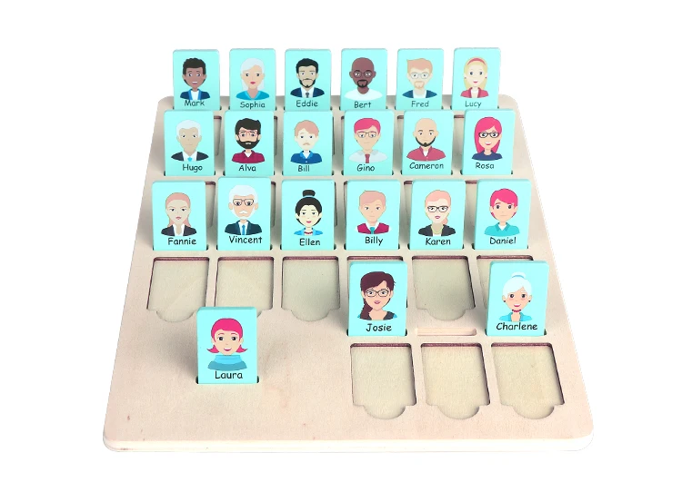 Popular Educational Intellectual Guess Characters Game Child Interactive Classic Kids Table Board Guess Who Game For Family