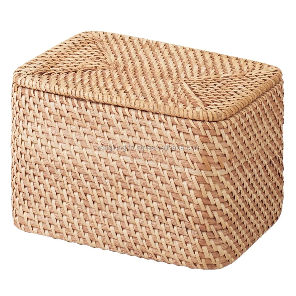 2022 Hot Selling Natural Material Larger Wicker Storage Baskets Baskets Home Decor Made In Vietnam