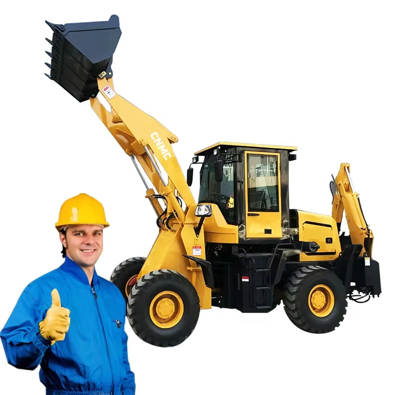 Chinese Wheel Front End Loader Backhoe Loader Digger Excavator 4WD Towable Backhoe Loader for Sale