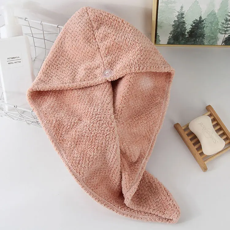 Wholesale Absorbent Quick Drying Wrap Soft Waffle Microfiber Magic Dry Wrap Hair Custom Logo Turban Towel