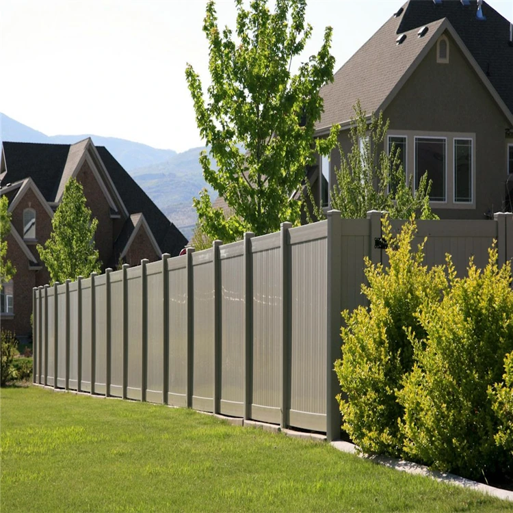 Plastic Composite Easy Installation DIY Size Recycled Wpc Composite Fence 1.8*1.8m(6ft) Wood BSCI Garden Fence Farm Fence