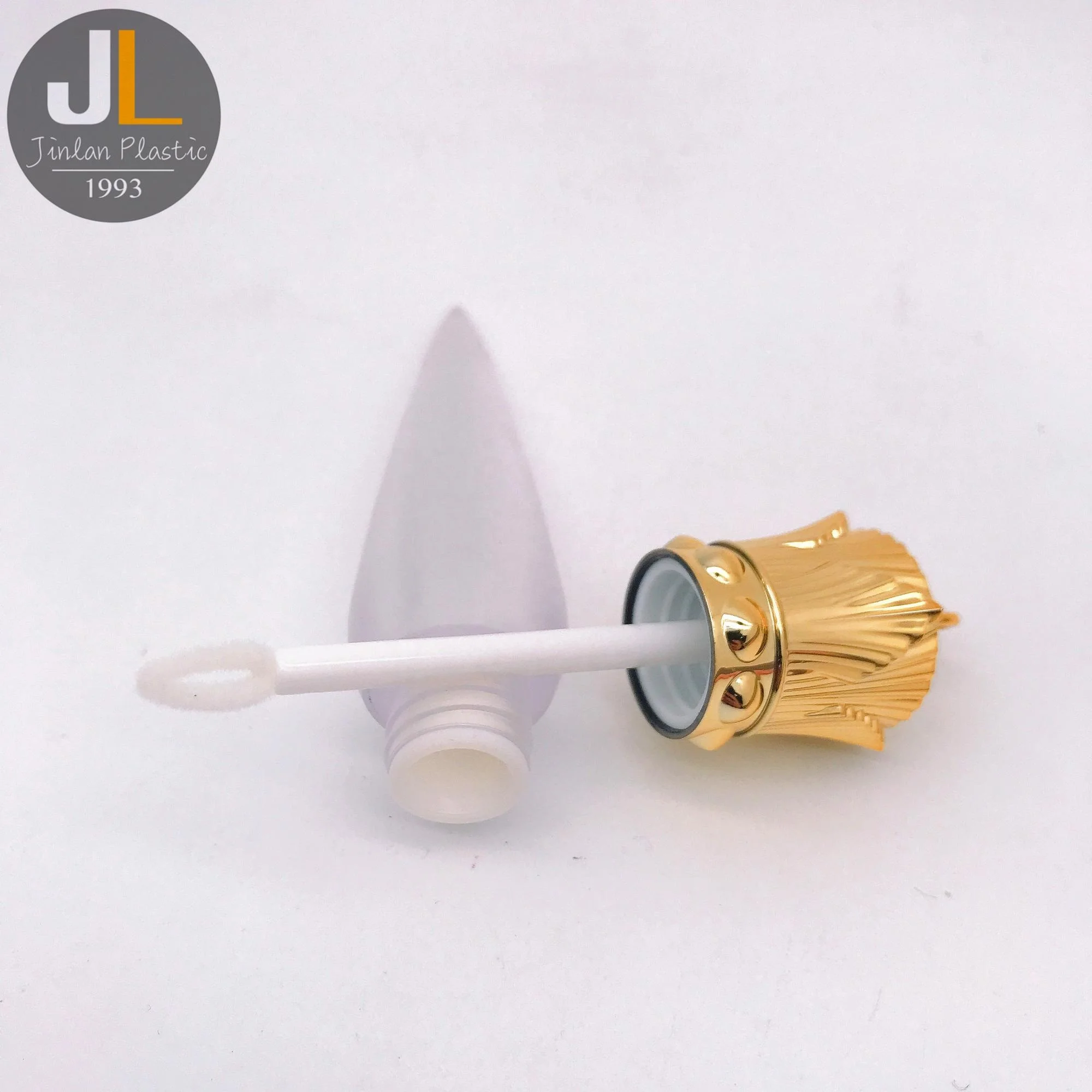 Luxury Transparent Rose Gold Crown Shape Lip Gloss Tubes with Wands